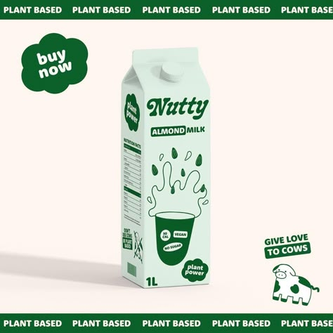 Coconut Milk Packaging Design, Coconut Milk Packaging, Milk Carton Design Packaging, Milk Packaging Design Boxes, Almond Milk Packaging Design, Organic Milk Packaging, Almond Milk Nutrition Facts, Web Ads, Milk Packaging