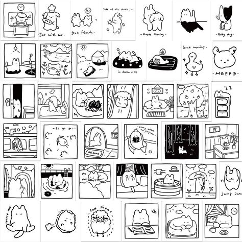 Black And White Graffiti, 달력 디자인, Printable Sticker Sheets, Diy Luggage, Korean Stickers, Black And White Stickers, Graffiti Stickers, Stickers Kawaii, Sticker Bomb