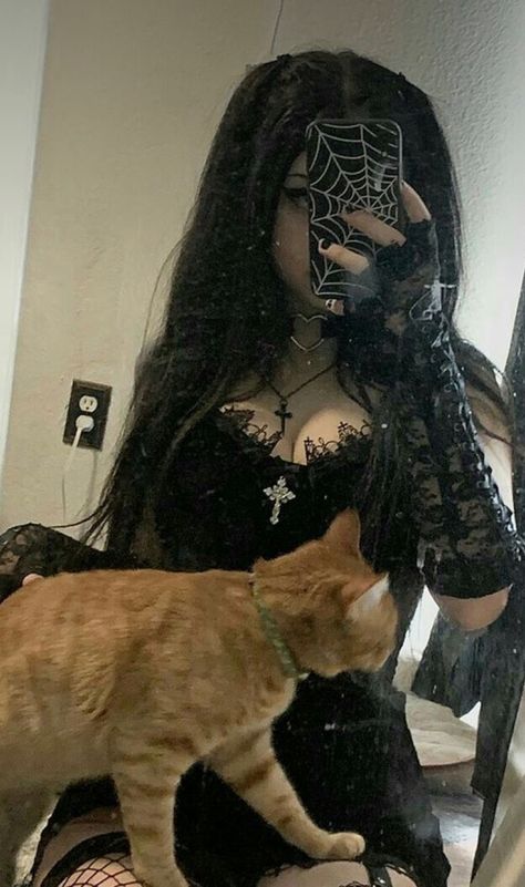 discord in bio Hot Emo Outfit Ideas, Cat Egirl, Goth Ginger, Emo Girl Pfp, Ginger Goth, Emo Girl Aesthetic, Emo Women, Emo Night, Emo Cat