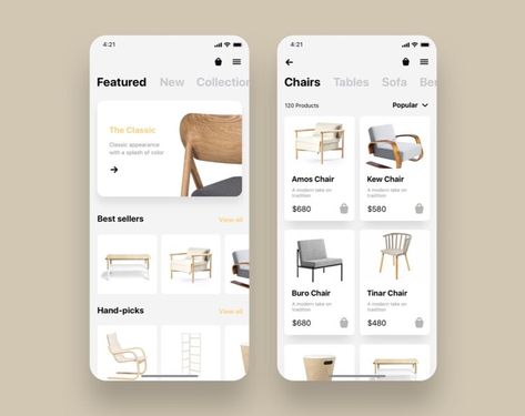 Top 20 Ecommerce App UI Design Inspiration #1 — UI Place Furniture App Design, Ecommerce Ui Design, Shopping Apps, Ui Ux 디자인, E-commerce App, Android App Design, Ecommerce App, Mobile App Design Inspiration, Ecommerce Web Design