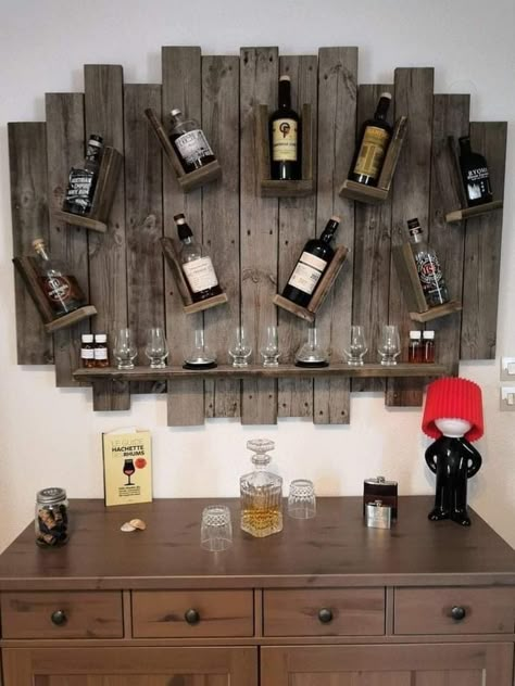 Home Bar Design, Diy Home Bar, Home Bar Designs, Bar Designs, Diy Storage Cabinets, Diy Bar, Wood Furniture Diy, Repurposed Furniture Diy, Diy Storage Furniture