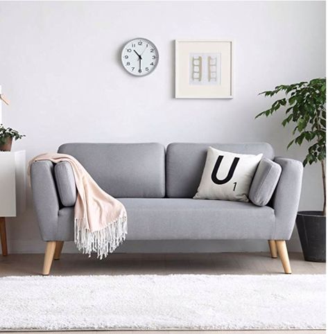 Living Room Ikea, Small Couches, Sofa Cumbed Design, Simple Couch, Cheap Couch, Modern Apartment Living Room, Sofa Design Wood, Room Sofa Design, Living Room Decor Gray