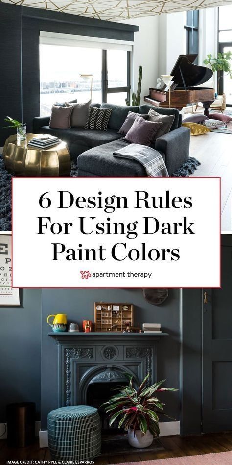 Small Room Paint, Dark Living Room Ideas, Moody Living Room, Dark Paint Colors, Paint Trends, Moody Decor, Dark Living Rooms, Dark Paint, Room Looks