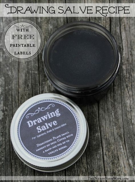 Make Your Own Drawing Salve Recipe Drawing Salve Recipe, Black Drawing Salve, Drawing Salve, Salve Recipes, Black Drawing, Healing Salves, Herbal Recipes, Herbal Healing, Diy Remedies