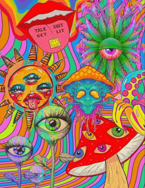 Acid Wallpaper, Bedroom Art Painting, Trippy Posters, Trippy Pictures, Trippy Aesthetic, Trippy Drawings, Trippy Designs, Psychadelic Art, Trippy Painting