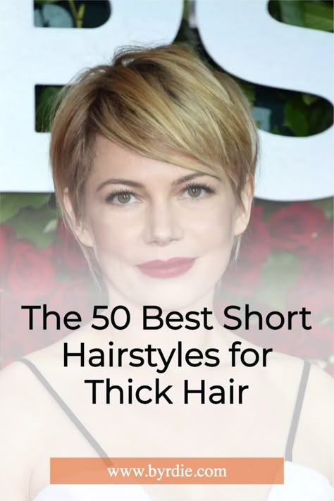 Thick Short Hair Cuts, Thick Short Hair, Thick Hair Cuts, Best Short Hairstyles, Thick Wavy Hair, Bob Hairstyles For Thick, Hair Older Women, Cool Short Hairstyles, Pixie Haircut For Thick Hair