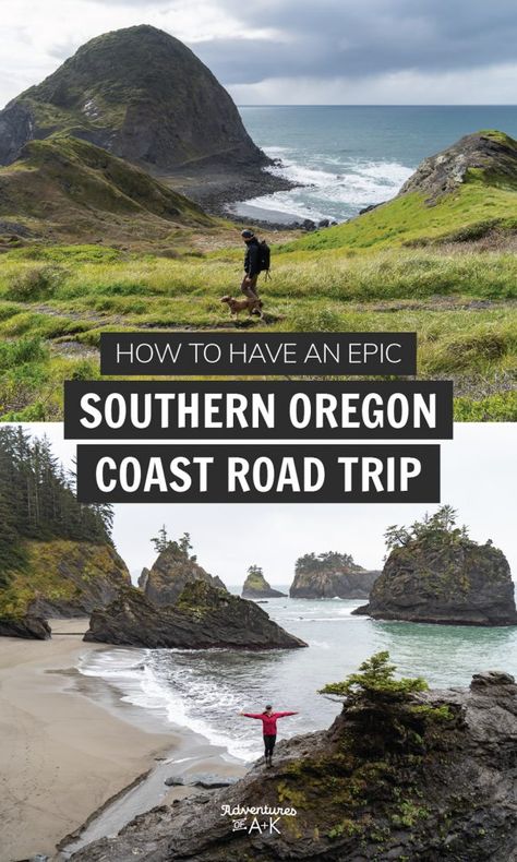 Oregon Coast Roadtrip, Oregon Coast Road Trip, Oregon Coast Vacation, Pacific Coast Road Trip, Utah National Parks Road Trip, Oregon Coastline, Oregon Trip, Traveling Ideas, Southern Oregon Coast