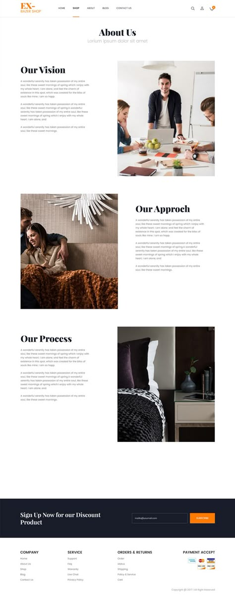 "About US" page template for an eCommerce website. About Pages Webdesign, About Page Template, About Us Design Layout, Who We Are Website Page Design, Website Design About Us Page, About Us Page Design Layout, Work With Me Page Design, About Us Webpage Design, Website Text Layout