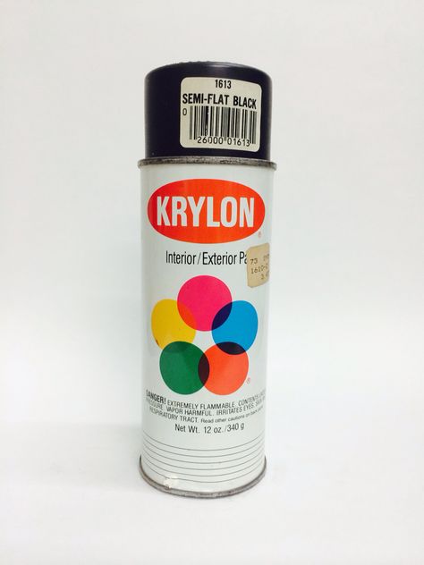 Krylon Semi-flat black 1991 Krylon Spray Paint, Spray Paint Cans, Subway Train, Spray Can, Paint Cans, Black Flats, Spray Paint, Interior And Exterior, Graffiti