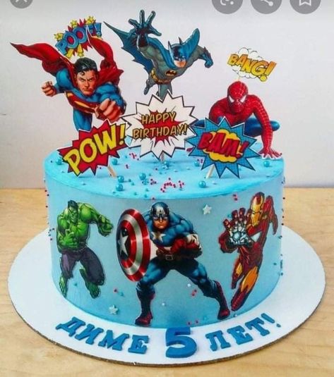 Avengers Cake Design, Marvel Birthday Cake, Marvel Avengers Cake, Cake Designs For Boy, Avengers Cake, Marvel Cake, Superhero Birthday Cake, 5th Birthday Cake, Superhero Cake