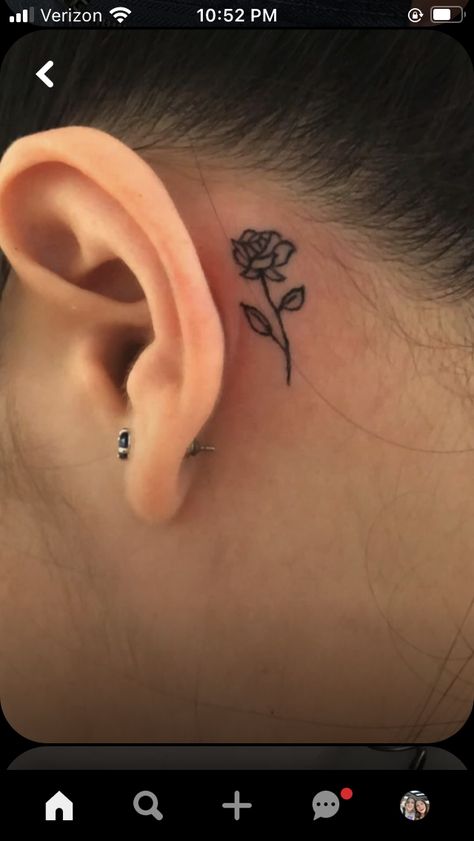 Matching Tattoos For Best Friends Behind Ear, Matching Tattoos For Aunt And Niece, Matching Tattoos Aunt And Niece, Aunt And Niece, Matching Tats, Matching Tattoos, Niece And Nephew, Behind Ear Tattoo, I Tattoo