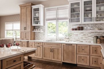 Schuler Cabinets Transitional Gallery - Other - Schuler Cabinetry Schuler Cabinets, Staining Cabinets, Oak Kitchen Cabinets, Farmhouse Kitchen Cabinets, Wood Kitchen Cabinets, Oak Kitchen, Diy Kitchen Cabinets, Kitchen Redo, Counter Tops