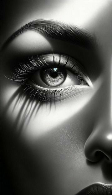 Eye Artwork, Heaven Tattoos, Popular Artwork, Girl Face Tattoo, Eyeball Art, Eye Close Up, Life Drawing Reference, Eye Illustration, Dark Portrait