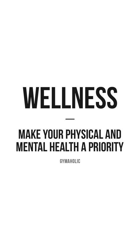 Wellness: make your physical and mental health a priority. Gymaholic Training App: https://www.gymaholic.co #fitness #motivation #workout #wellness #quote #gymaholic Priorities Quotes, Frases Fitness, Money And Abundance, Gym Quotes, Manifesting Wealth, Gym Quote, Fitness App, Study Motivation Quotes, Empowerment Quotes