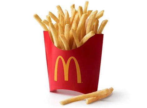 McDonald's Menu — Ranked According to Nutrition — Eat This Not That Mccafe Coffee, Mcdonald's App, Mcdonald French Fries, Best French Fries, Mcdonalds Fries, Free Mcdonalds, Mcdonald Menu, Crispy French Fries, Breakfast Burger