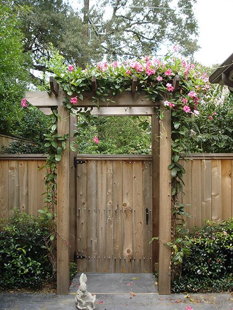 Backyard Gates, Garden Gates And Fencing, Privacy Fencing, Yard Gate, Garden Gate Design, Fence Gate Design, Wooden Gate, Garden Entrance, Front Gate