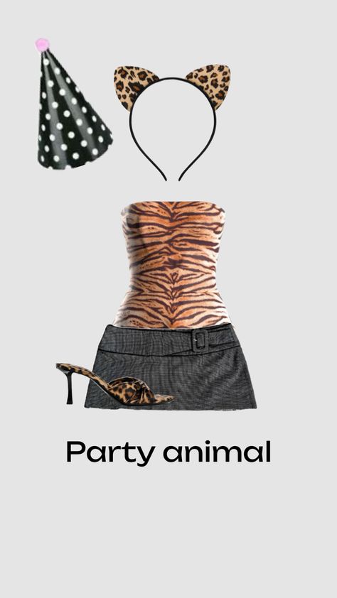 Party animal Halloween costume Party Animals Costume, Good Halloween Costumes, Animals Costume, Animal Halloween Costume, 2022 Halloween Costumes, Party Animal Costume, Costumes Brunette, Halloween Costumes Brunette, Halloween Customs