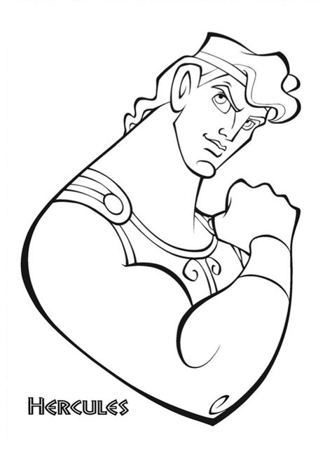 outlines of hercules | Free Printable Hercules Coloring Pages For Kids Hercules Coloring Pages, Beauty And The Beast Coloring, Hercules Disney, Disney Drawing, Disney Printables, Disney Hercules, Disney Tattoo, Princess Coloring Pages, Disney Colors