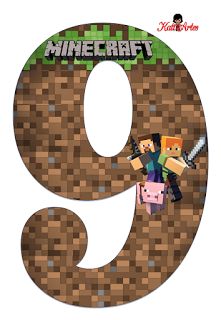 ... Minecraft Birthday Decorations, Minecraft Birthday Card, Minecraft Templates, Minecraft Party Decorations, Minecraft Printables, Minecraft Theme, Minecraft Images, 9th Birthday Party, Diy Minecraft