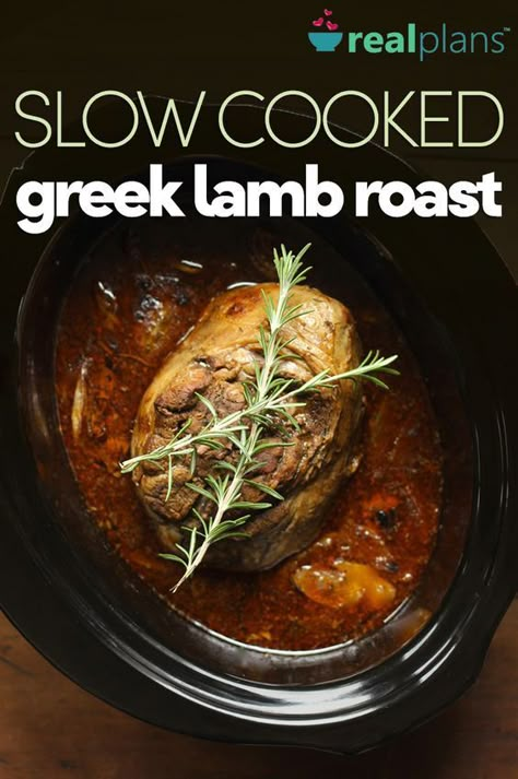 Slow Cook Lamb Roast, Roast Lamb Slow Cooker, Slow Cooker Greek Lamb, Lamb Roast Crockpot Recipes, Lamb Roast Recipes Slow Cooker Crock Pot, Roast Lamb Recipes Slow Cooker, Crock Pot Lamb Roast, Lamb Pot Roast, Crockpot Lamb Roast