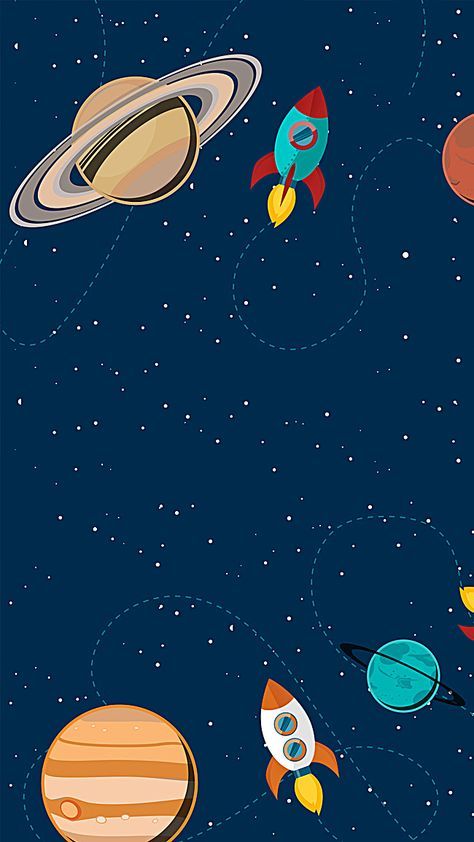 Wallpaper Kids, Space Theme Party, Room Vibes, Space Birthday Party, Kids Background, Space Illustration, Black Background Wallpaper, Wallpaper Photos, Space Poster