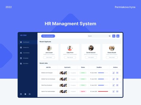 CRM | HR managment system on Behance Hrms Dashboard, Crm Ui Design, Crm Design, Intranet Portal, Hr Dashboard, Software Ui Design, Salesforce Crm, Tech Startup, Ui Design Website