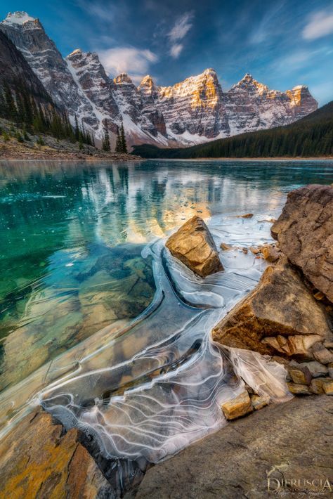 Moraine Lake in Banff National Park Alberta Canada... Yellowknife Canada, Lac Moraine, Images Of Earth, Water Scenery, Canada Photography, Canada Photos, Moraine Lake, Northwest Territories, Banff National Park