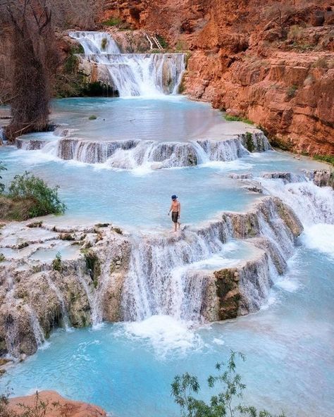 Havasupai Falls, Havasu Falls, Backpacking Tips, Arizona Travel, Nice Place, Destination Voyage, Travel Instagram, America Travel, Places Around The World