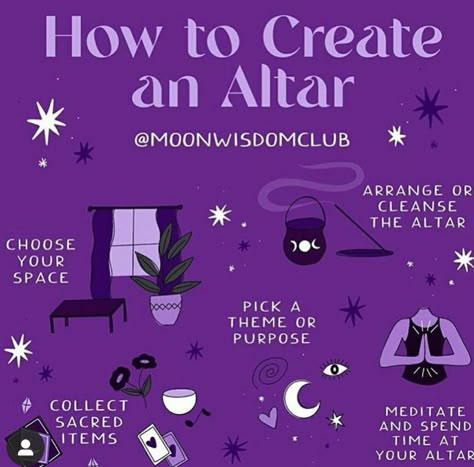 Create An Altar, Goddess Provisions, Altar Space, Witch Rituals, Witch Tips, Wiccan Magic, Witchcraft Books, Grimoire Book, Magic Spell Book