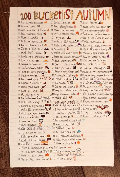 What To Do On A Fall Day, October Wish List, How To Get Fall Vibes, Autumn Stuff To Do, Autumn Todo List, Things To Do Fall List, Fall And Halloween Bucket List, Autumn List Things To Do, Fall Bucket List Poster