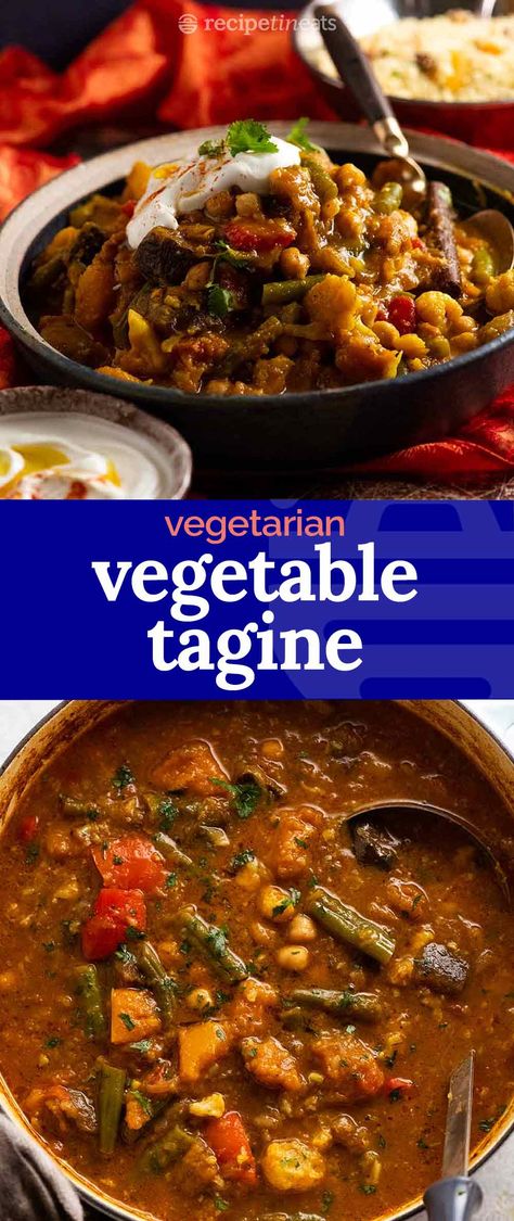 Vegetarian Moroccan Stew, Vegan Tajin Recipes, Moroccan Stew Vegetarian, Vegetarian Tagine Recipes, Vegetable Tagine Recipes, Vegan Tagine Recipes, Moroccan Recipes Vegetarian, Moroccan Vegetarian Recipes, Veg Stew Recipes