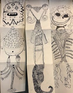 TNPS Student Artists: STAGE 2 - YEAR 3 and 4 EXQUISITE CORPSE Exquisite Corpse Drawing, Corpse Drawing, Surrealist Artists, Exquisite Corpse, Art Lessons Middle School, Person Drawing, Drawing Exercises, Art Projects For Kids, Virtual Art