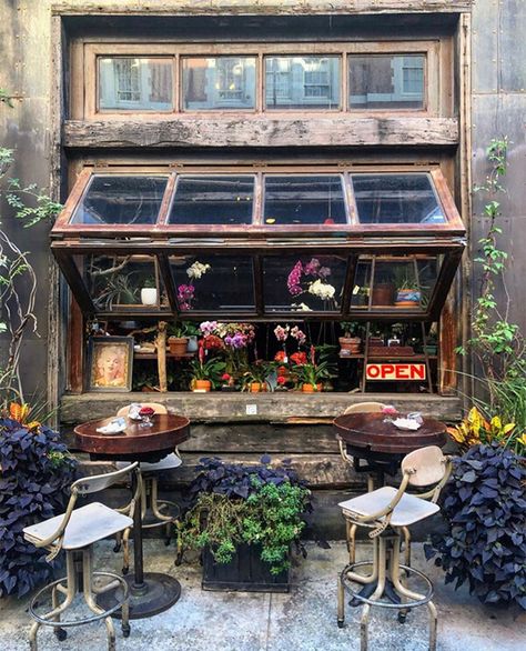 Shopfront of the Month - The Shopkeepers Bookstore Cafe, Book Cafe, East Village, Cozy Place, Store Front, Wonderful Images, Cafe Interior, Cafe Design, Pretty Places