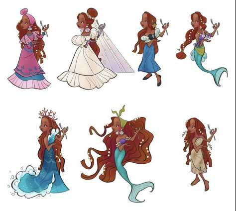 Mermaid Fanart, Ariel Costume, Male Fairy, The Little Mermaid 2023, Little Mermaid 2023, Siren Mermaid, Disney Princess Fashion, Animation Art Sketches, Mermaid Pictures