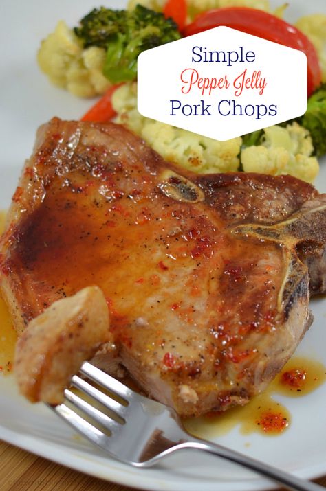 Pork Meals, Pepper Jelly Recipes, Bbq Pork Ribs, Glazed Pork Chops, Pork Rib Recipes, Grilled Pork Chops, Keto Ideas, Pepper Jelly, Boneless Pork Chops