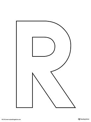 Uppercase Letter R Template Printable Worksheet.The Uppercase Letter R Template is an ultra useful, all-purpose letter template designed for use in a variety of crafts and activities to complement your alphabet studies. R Template Letter, Letter R Preschool Crafts, Letter R Crafts For Toddlers, Letter R Crafts For Preschoolers, Letter R Template, Letter R Activities For Preschool, Letter R Art, Block Letter R, Alphabet Letter Hunt