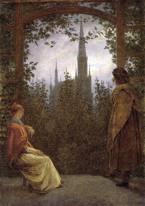 Caspar David Friedrich 069 - Caspar David Friedrich - Wikimedia Commons Ruins Landscape, Casper David, Romanticism Art, David Friedrich, French Sculptor, Caspar David Friedrich, Yellow Art, Art Historian, Romantic Art