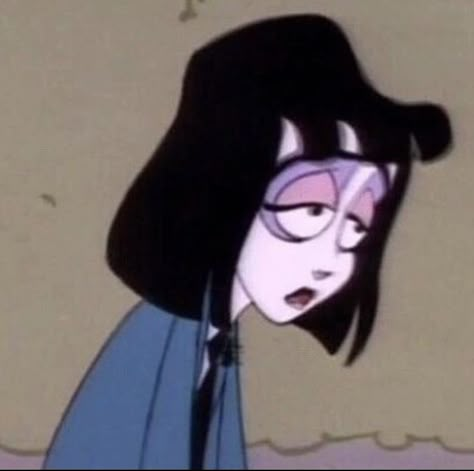 Lydia Deetz Cartoon, Black Hair Bangs, The Craft Movie, Lydia Beetlejuice, Gothic Characters, Beetlejuice Cartoon, Lydia Deetz, Beetle Juice, Doll Aesthetic