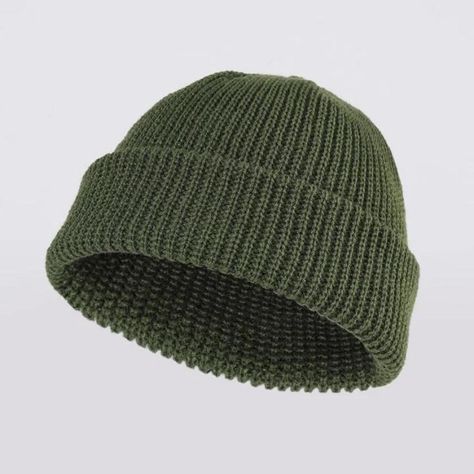 Women’s/Men’s NEW Army Olive Dark Green Y2K Knit... - Depop Beanie Ideas, Olive Green Hat, Green Power Ranger, Green Beanie, Y2k Knit, Green Y2k, Cute Beanies, Green Cap, Slouch Beanie