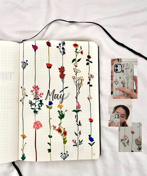 Letter Bujo Theme, Bujo Month Cover Page, Dot Journal Cover Page, May Journal Ideas Cover, Unique Bujo Page Ideas, Bujo Cover Page Ideas 2023, 2024 Reading Journal Cover Page, 2023 Bujo Setup, Bujo Themes Ideas