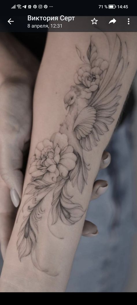 Phoenix Tattoo Women, Phoenix Tattoo Arm, Feniks Tattoo, Phoenix Tattoo Sleeve, Phoenix Tattoo Ideas, Phoenix Tattoo Feminine, Phönix Tattoo, Phoenix Tattoos, Small Forearm Tattoos