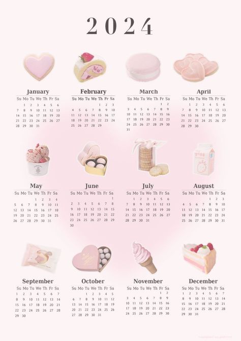 Cute Calendar Template 2024, 2024 Coquette Calendar, Pink 2024 Calendar, 2024 Aesthetic Calendar Printable, Pink Calendar Aesthetic, Pink Aesthetic Calendar, Cute Calendar 2024, Coquette Calendar, Girly Calendar