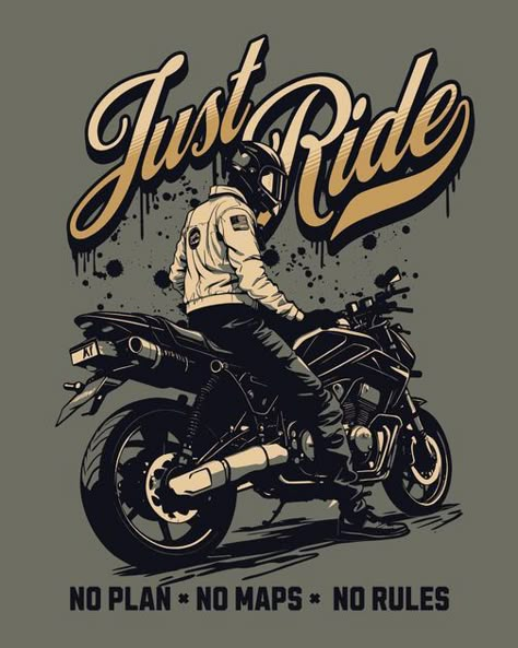 Tshirt Print Ideas Graphic Tees, Motorcycle Shirt Design, Motorcycle Tshirt Design, Tshirt Print Ideas, Ha Giang Loop, Luxury Paper Bag, Motorbike Riding, Chill Wallpaper, T Shirt Logo Design