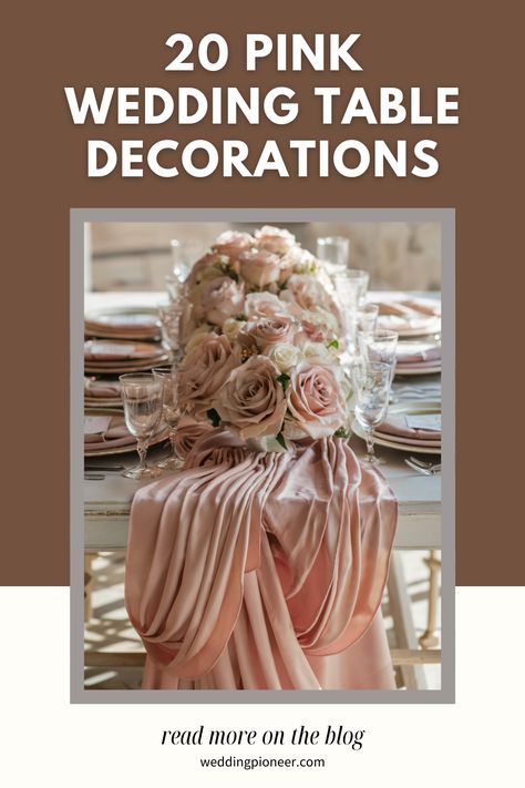 20 Inspiring Pink Wedding Table Decorations for a Stunning Reception Silk Peonies Arrangement, Wedding Table Decorations Pink, Pink Wedding Table, Rose Gold Candle, Peonies Centerpiece, Table Decoration Ideas, Pink Glassware, Sequin Tablecloth, Gifts Photography