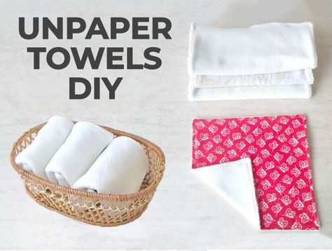 Unpaper Towels DIY: How to Make Reusable Paper Towels for Your Kitchen Unpaper Towels Diy, Hello Sewing, Kitchen Towels Diy, Cloth Paper Towels, Cleaning Habits, New Craft Ideas, Clothespin Bag, Diy Towels, Stuff To Sew