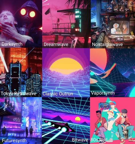 A Synthwave sub-aesthetics chart I made : r/outrun Synthwave Room Decor, Stimwave Aesthetic, Spacewave Aesthetic, Cyberpunk Vibes Aesthetic, Synthwave Aesthetic Room, Retrowave Outfit, Vaporwave Character, Synthpop Aesthetic, Dreamwave Aesthetic