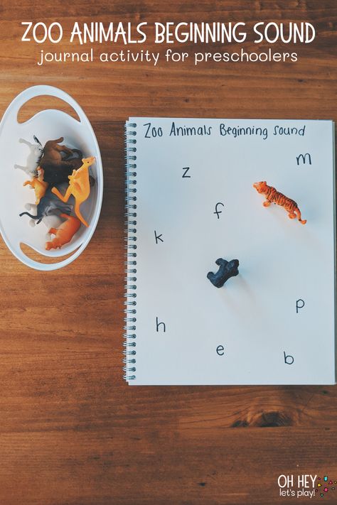 Zoo-Themed Journal Activities for Preschoolers — Oh Hey Let's Play Zoo Phonics Activities, Grasslands Preschool Activities, Animal Language Activities Preschool, Zoo Themed Classroom Ideas, Zoo Process Art Preschool, Pre K Zoo Activities, Animal Literacy Activities, Zoo Literacy Activities Preschool, Animal Lesson Plans Preschool