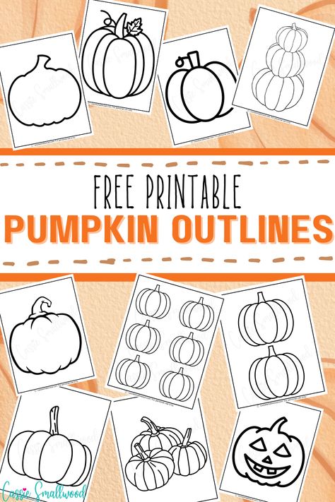 Free printable pumpkin outlines and templates for fall crafts Jack O Lantern Outline, Blank Pumpkin Printables, Jackolantern Templates Printable, Jack O Lantern Patterns Templates, Jack O Lantern Templates Free Printable, Small Pumpkin Templates Free Printable, Free Printable Pumpkins, Pumpkin Printables Free Template, Pumpkin Free Printables