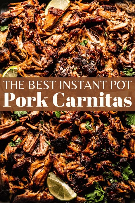 Mexican Pork Recipes Instant Pot, Carnitas Instant Pot Recipes, Instant Pot Carnitas Pork, Venison Carnitas, Instant Pot Tacos, Barrio Tacos, Pressure Cooker Pork Tenderloin, Pressure Cooker Carnitas, Pulled Pork Instant Pot