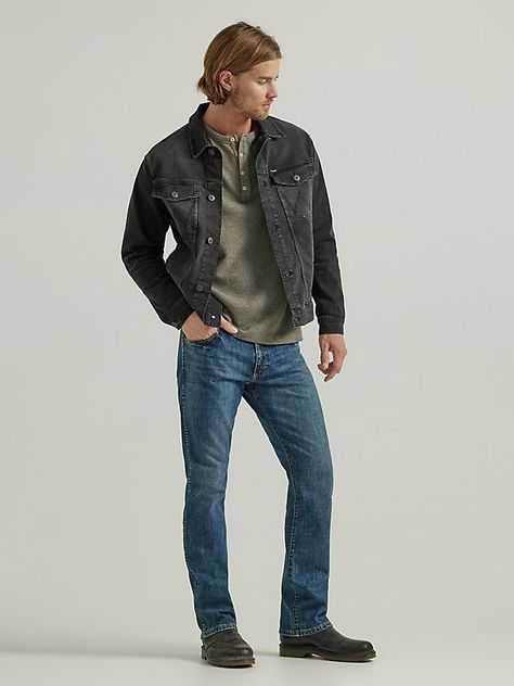 Rugged Casual Mens Style, Bootcut Outfit Men, Work Wear Men Workwear Style, Mens Apparel Casual, Men’s Western Outfits, Cowboy Boot Outfits Men, Rugged Style Men Outfit, Bootcut Jeans Outfit Men, Mens Rugged Style#ManFashion2024 #MensTrends2024 #FashionForMen #TrendyMen2024 #MensWear2024 #StylishMen2048 Mens Jeans Bootcut, Rugged Masculine Style, Mens Wrangler Jeans Outfit, Men’s Heritage Style, Fitted Jeans Outfit Men, Men Casual Outfit Jeans, Men’s Blue Jeans, Mens Fall Fashion Streetwear, Outdoorsy Style Men Summer